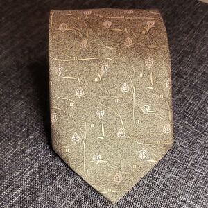 Elegant Brown Patterned Men's Tie